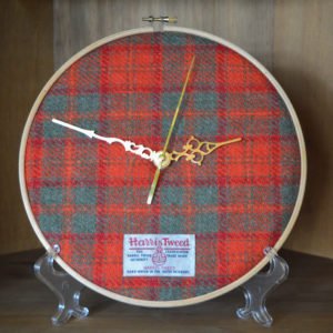Red tartan clock from the original collection